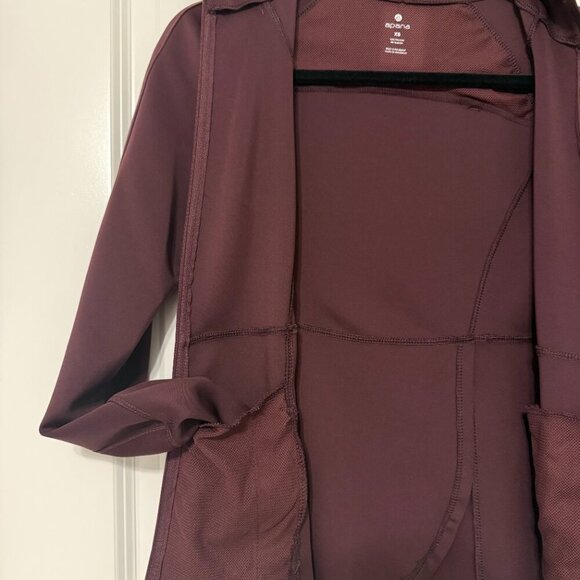 Apana Burgundy Full-Zip Athletic Jacket Size XS - Picture 6 of 9